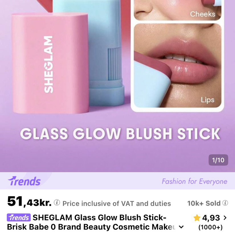 Glass glow blush stick