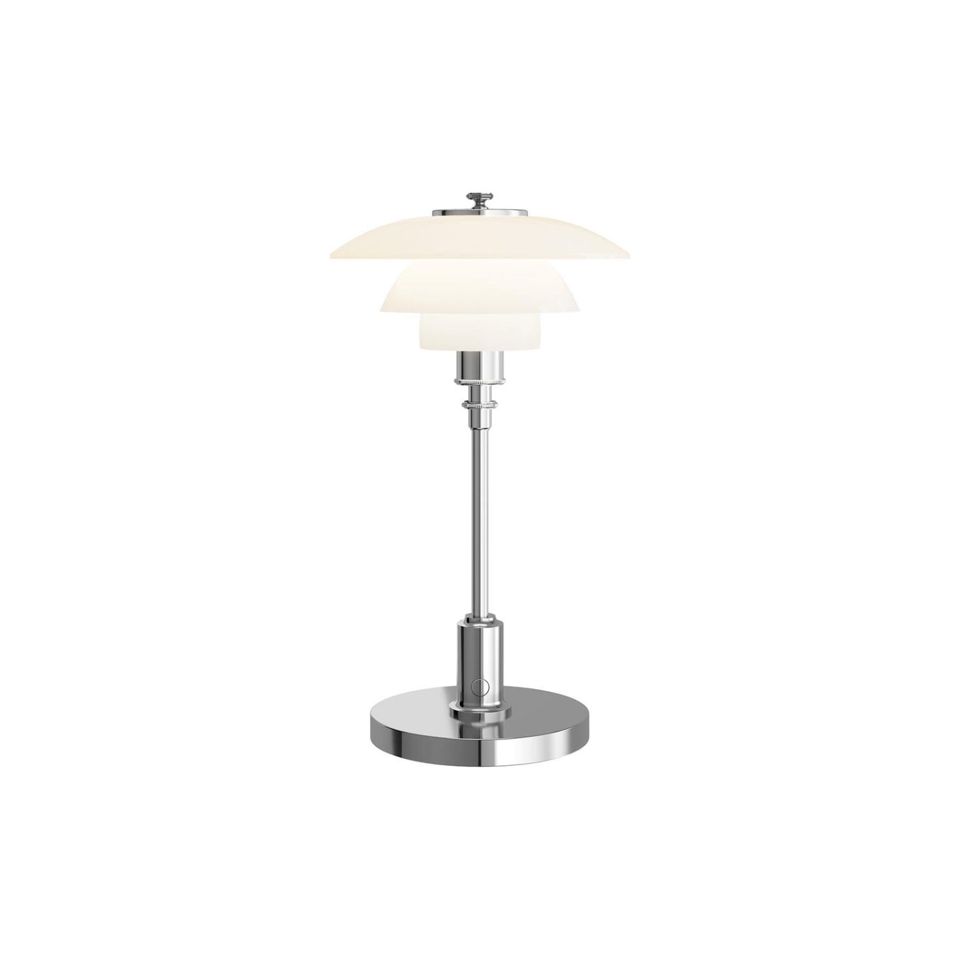 PH 1/1 Portable Lampe, High Lustre Crome Plated.
